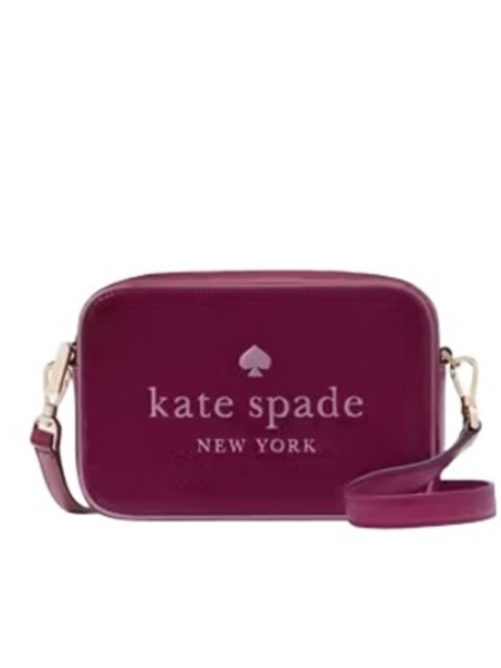 Kate Spade New York Oh Snap
Mini Camera Bag, Dark Raspberry Pink Patent Leather